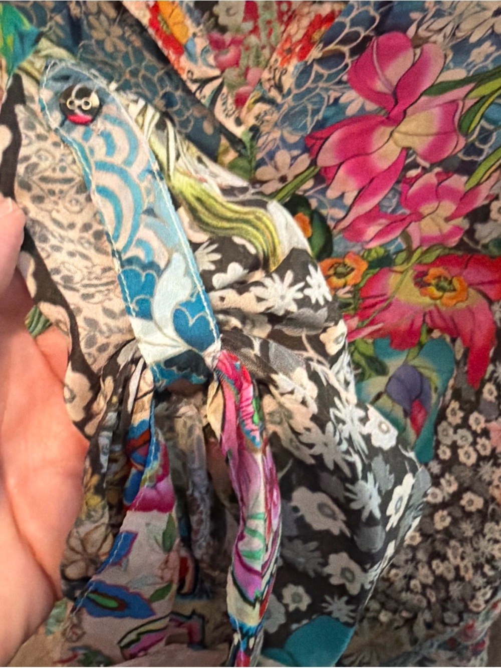 Johnny Was Milla Floral Print Long Sleeve Blouse Top Shirt 1X - Picture 9 of 10